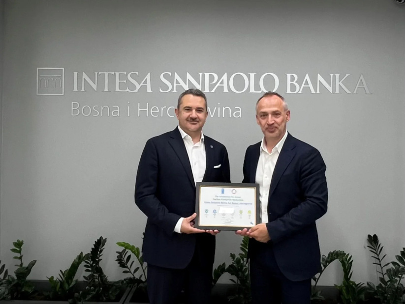 Intesa Sanpaolo Banka smanjila emisije CO₂ za 40 posto